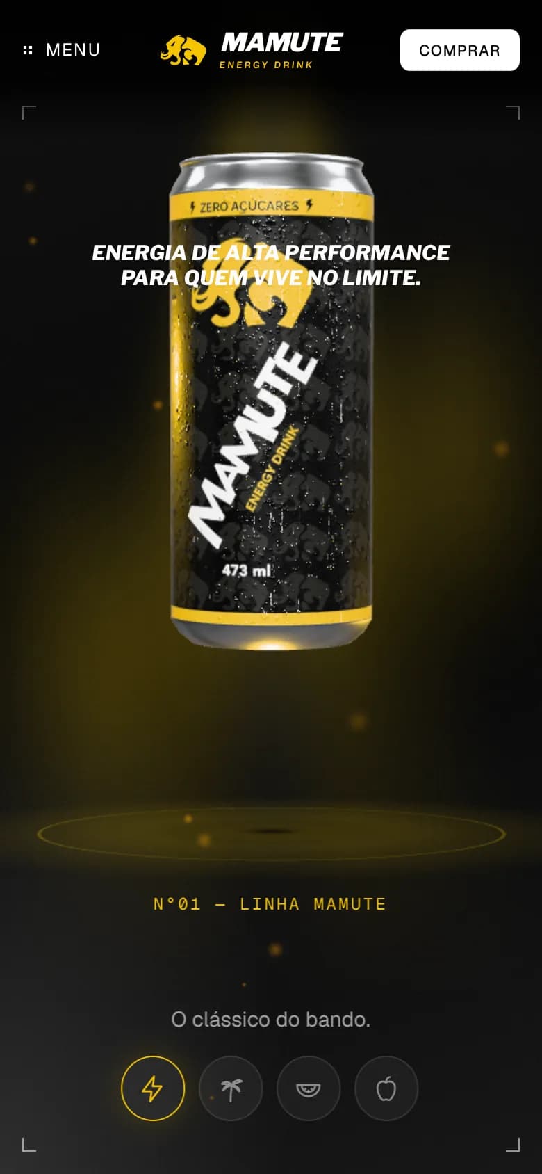 Hero da Mamute Energy no celular